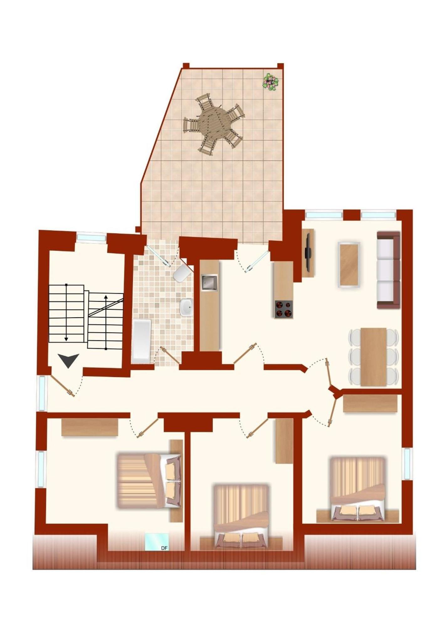 דירות לבואה Alte Baeckerei Loge מראה חיצוני תמונה